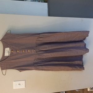 REPOSH Notperfectlinen mama dress size small in Caffe Mocha/mauve